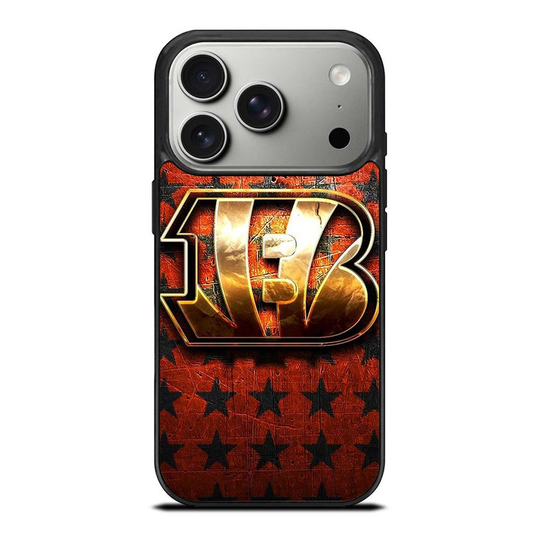 CINCINNATI BENGALS FOOTBALL TEAM LOGO iPhone 17 Pro Case Cover
