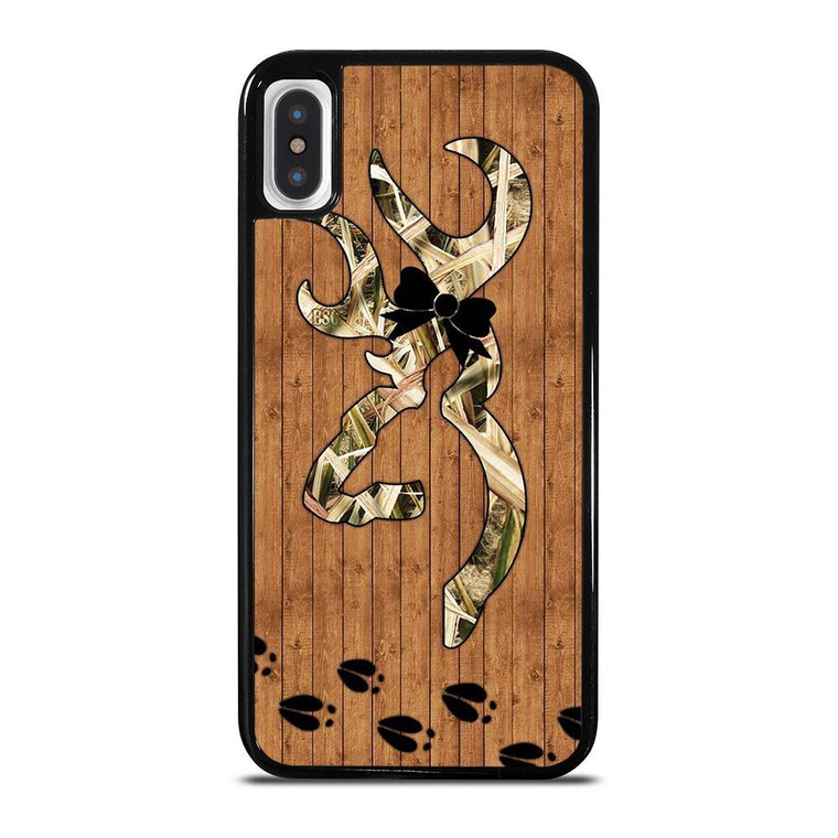 BROWNING WOODEN LOGO iPhone X / XS Case Cover