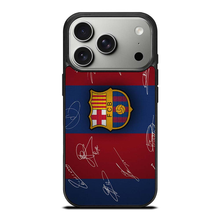 FC BARCELONA SIGNATURE iPhone 17 Pro Case Cover