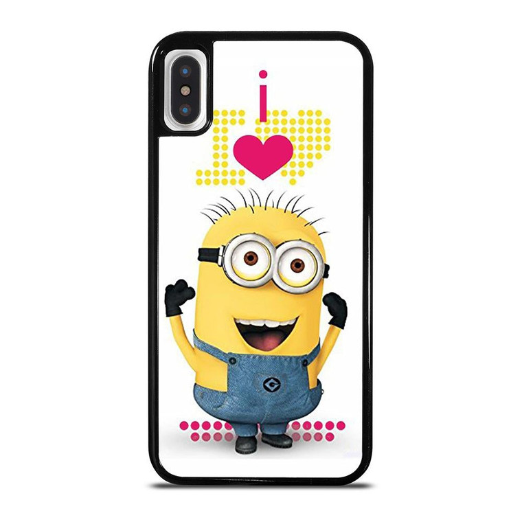 I LOVE MINION iPhone X / XS Case Cover