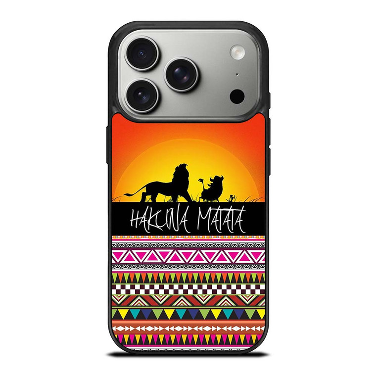 HAKUNA MATATA LION KING SUNSET AZTEC iPhone 17 Pro Case Cover