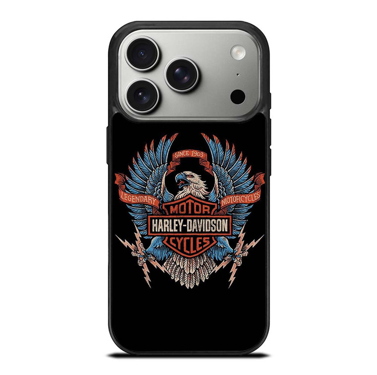 HARLEY DAVIDSON LEGENDARY MOTORCYCLES LOGO EAGLE iPhone 17 Pro Case Cover