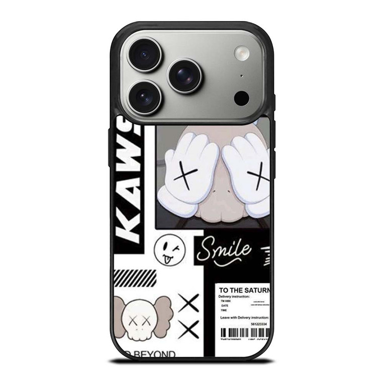 KAWS ICON SMILE iPhone 17 Pro Case Cover