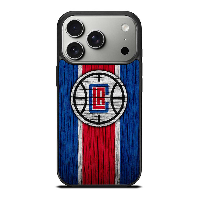 LOS ANGELES CLIPPERS WOOD LOGO iPhone 17 Pro Case Cover