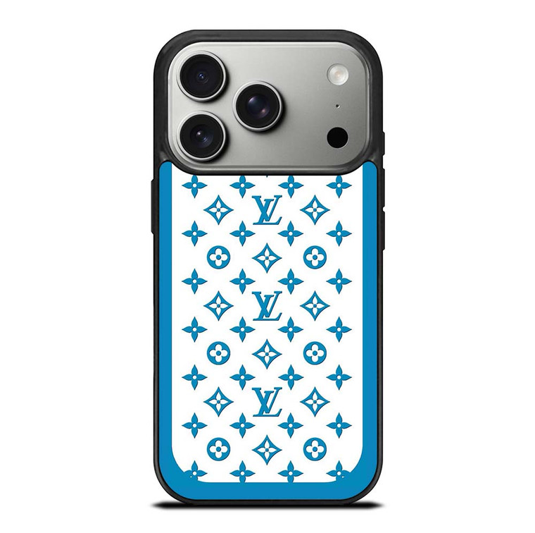 LOUIS VUITTON PATERN ICON LOGO BLUE iPhone 17 Pro Case Cover