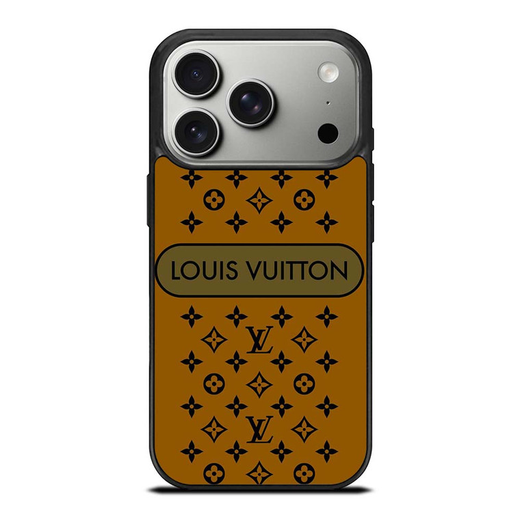 LOUIS VUITTON PATTERN LV LOGO ICON GOLD iPhone 17 Pro Case Cover