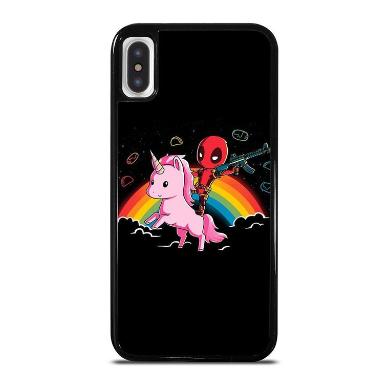 DEADPOOL AND UNICORN CUTE iPhone X / XS Case Cover