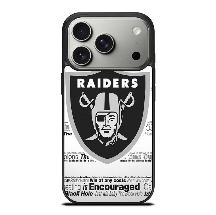 OAKLAND RAIDERS NFL iPhone 17 Pro Case Cover