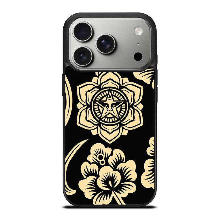 OBEY CLOTHING FLORAL LOGO iPhone 17 Pro Case Cover