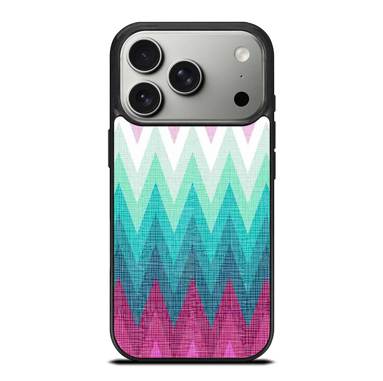 OMBRE PASTEL CHEVRON iPhone 17 Pro Case Cover