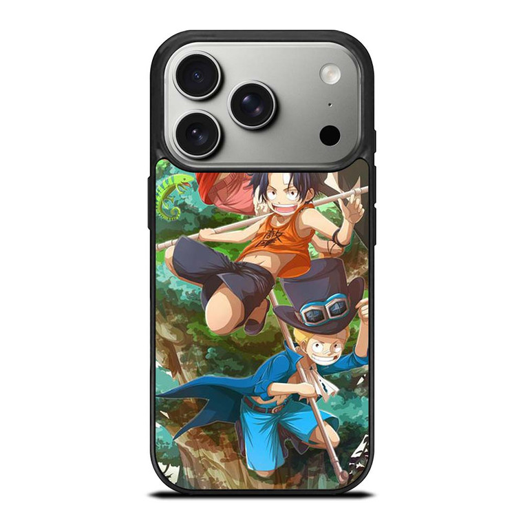 ONE PIECE LUFFY SABO ACE KID iPhone 17 Pro Case Cover
