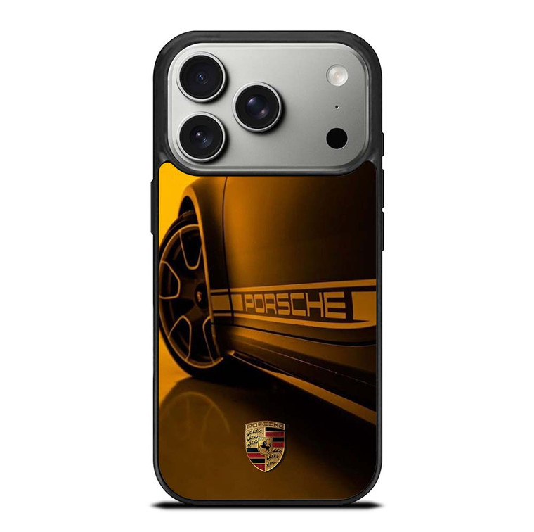 PORSCHE LOGO CAR YELOOW iPhone 17 Pro Case Cover