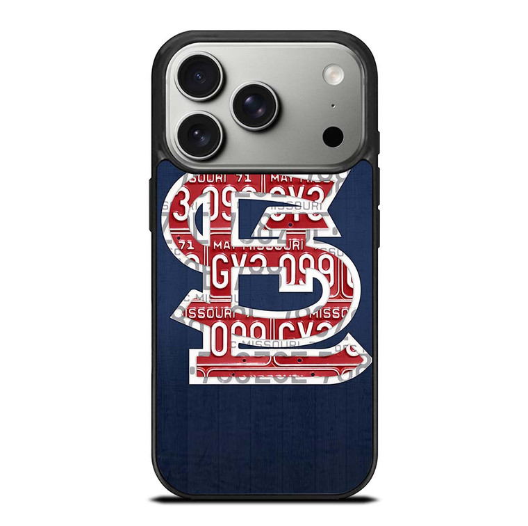 ST. LOUIS CARDINALS BASEBALL WOODEN LOGO iPhone 17 Pro Case Cover