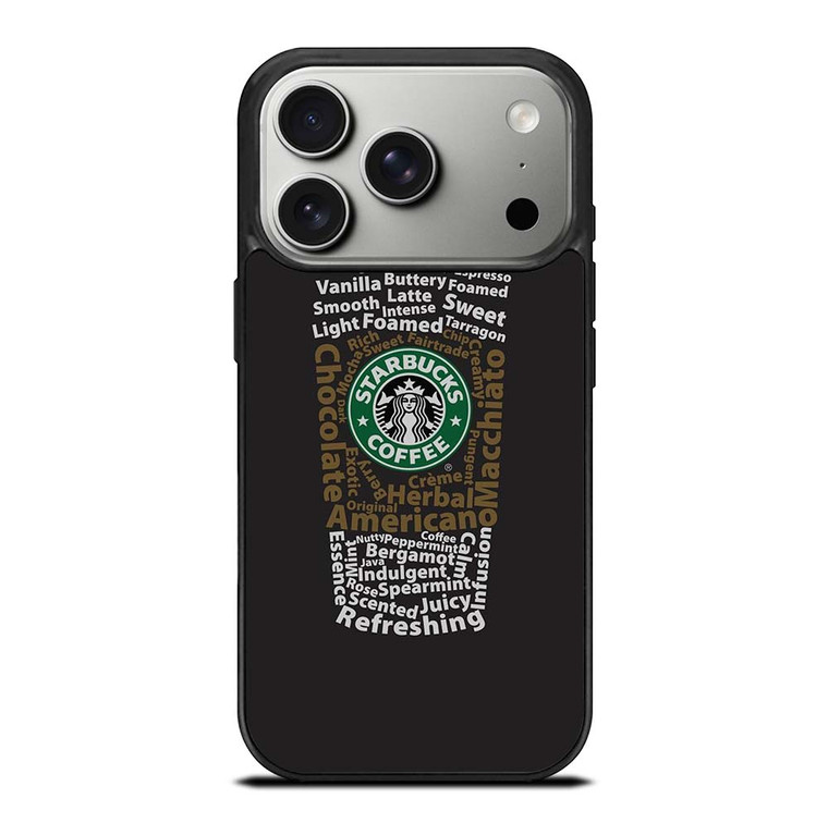 STARBUCKS COFFEE ART TYPOGRAPHY iPhone 17 Pro Case Cover