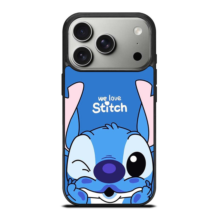WE LOVE STITCH AND LILO CARTOON iPhone 17 Pro Case Cover