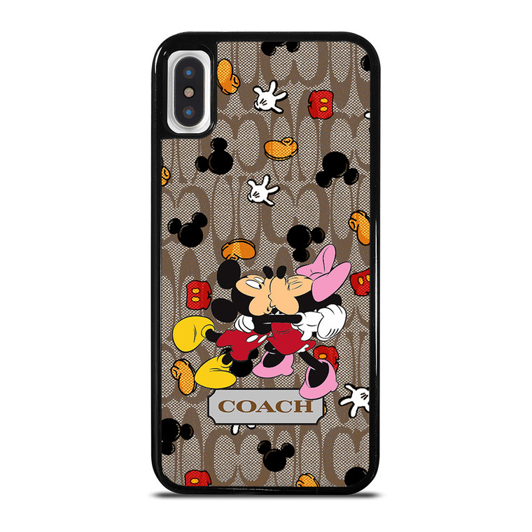 COACH MICKEY MINNIE MOUSE KISS iPhone X / XS Case Cover