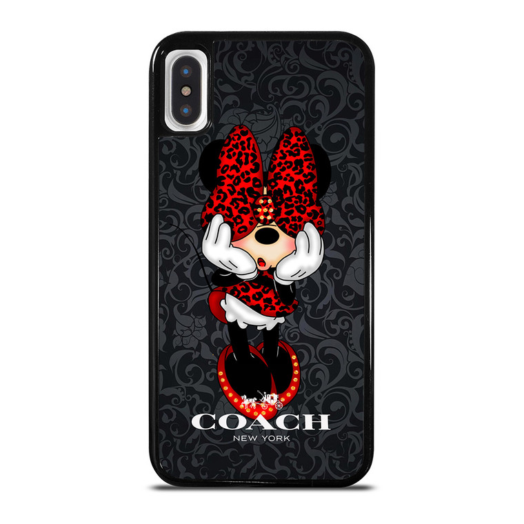 COACH MINNIE MOUSE CARTOON iPhone X / XS Case Cover