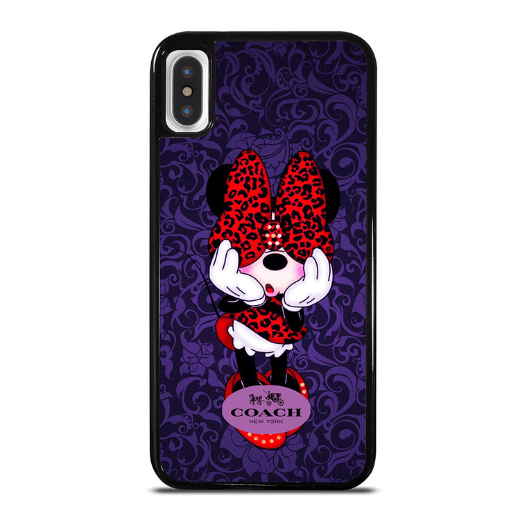 COACH MINNIE MOUSE PURPLE iPhone X / XS Case Cover