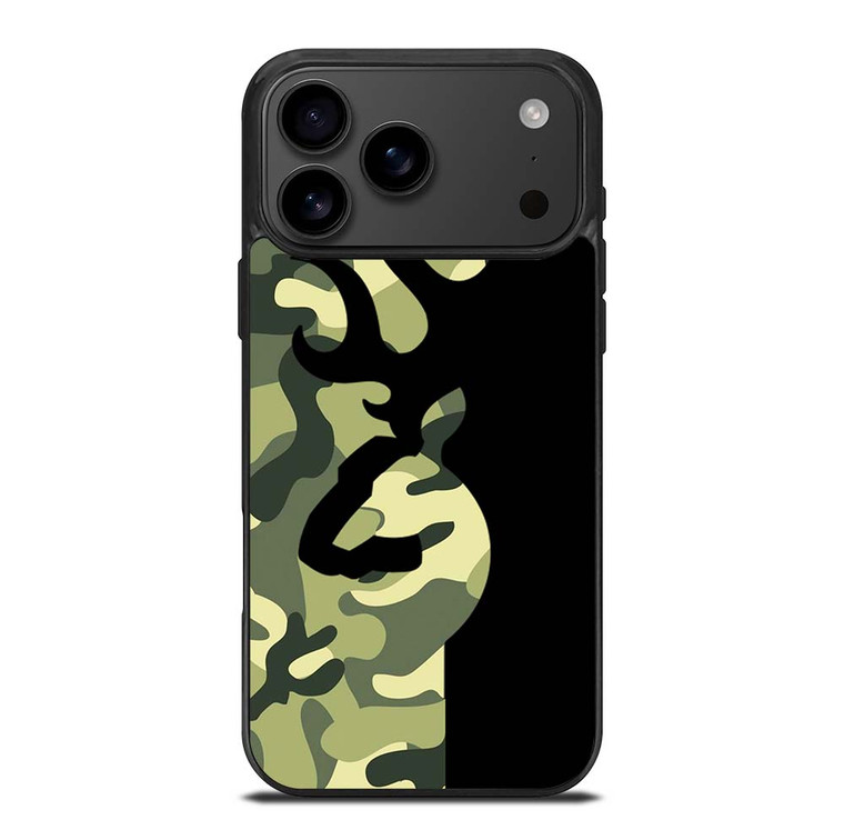 BROWNING LOGO CAMO BLACK iPhone 17 Pro Max Case Cover