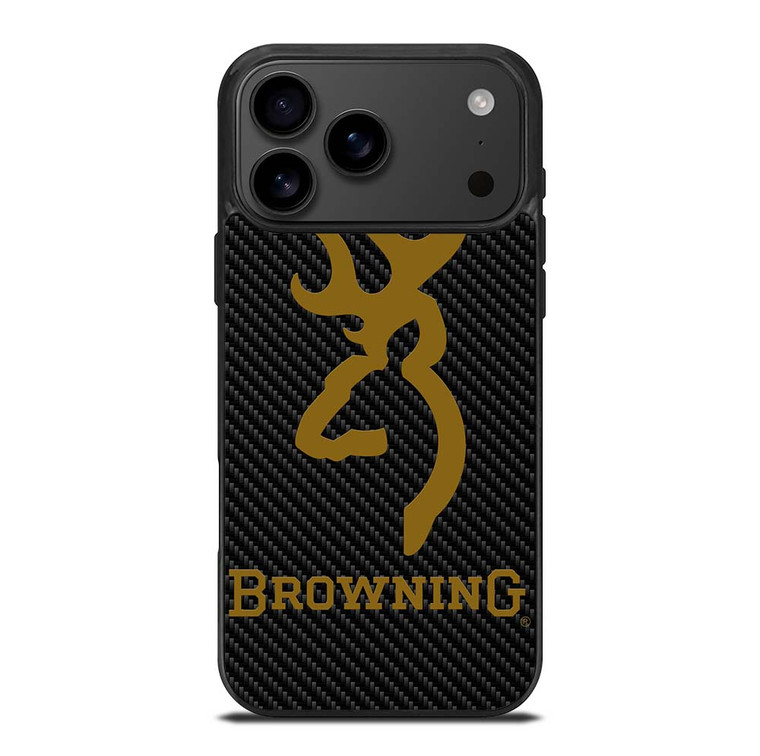 BROWNING LOGO CARBON iPhone 17 Pro Max Case Cover