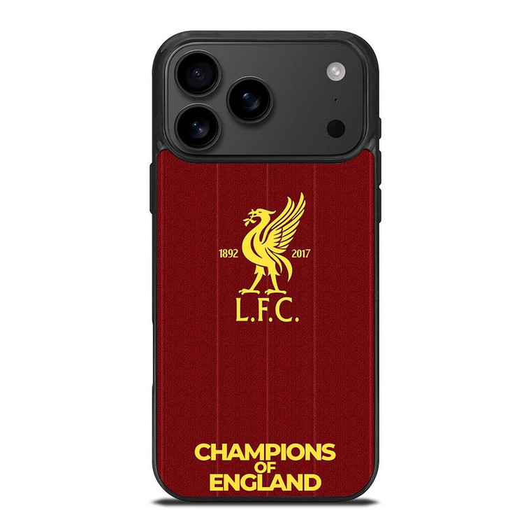 CHAMPIONS OF ENGLAND LIVERPOOL FC iPhone 17 Pro Max Case Cover