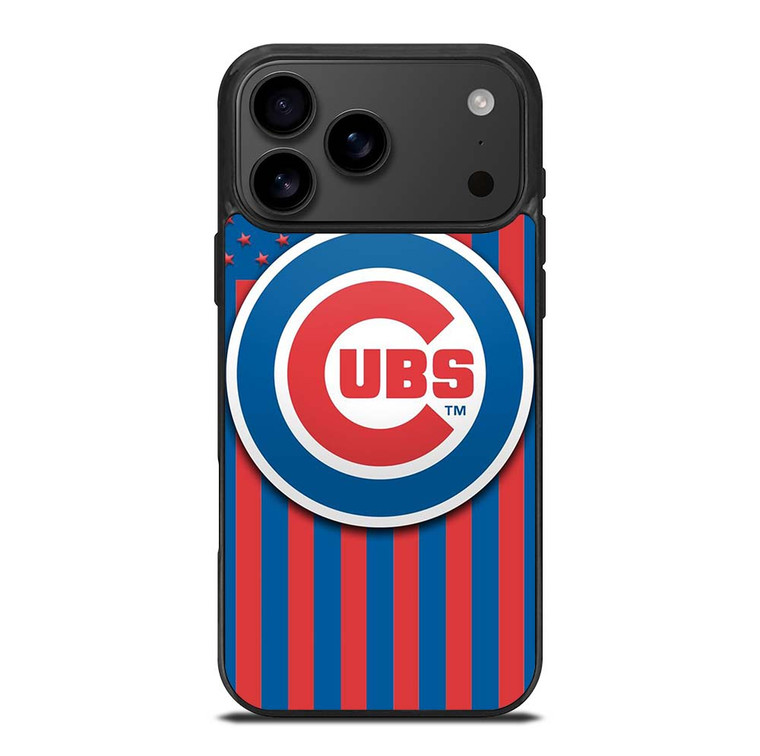 CHICAGO CUBS LOGO BASEBALL TEAM USA FLAG iPhone 17 Pro Max Case Cover