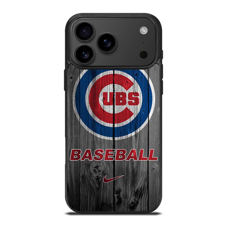 CHICAGO CUBS WOODEN LOGO iPhone 17 Pro Max Case Cover