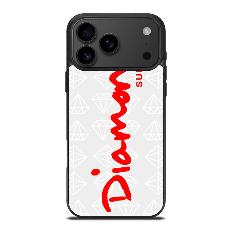 DIAMOND SUPPLY CO LOGO RED iPhone 17 Pro Max Case Cover