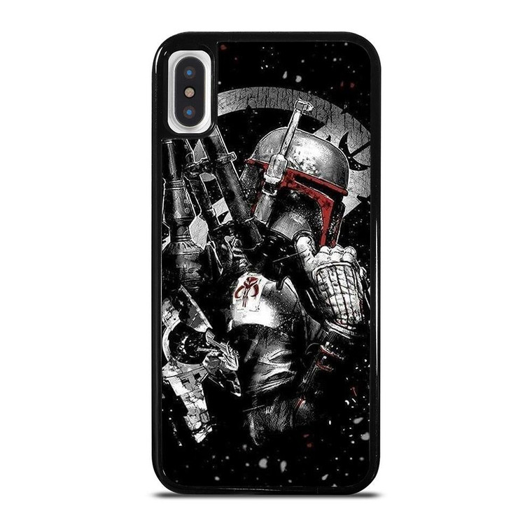 STAR WARS BOBA FETT ART iPhone X / XS Case Cover