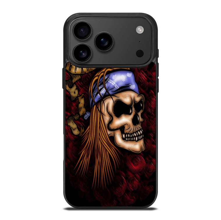 GUNS N ROSES AXL SKULL iPhone 17 Pro Max Case Cover