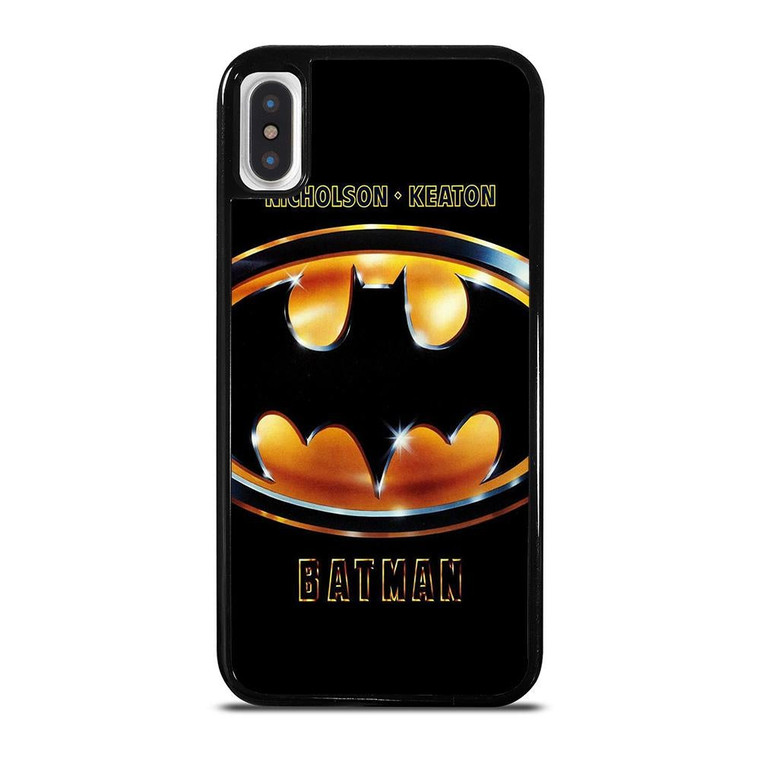 BATMAN LOGO VINTAGE KEATON iPhone X / XS Case Cover