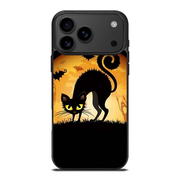 HALLOWEEN BLACK CAT iPhone 17 Pro Max Case Cover