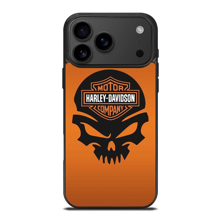 HARLEY DAVIDSON MOTORCYCLES COMPANY LOGO SKULL iPhone 17 Pro Max Case Cover