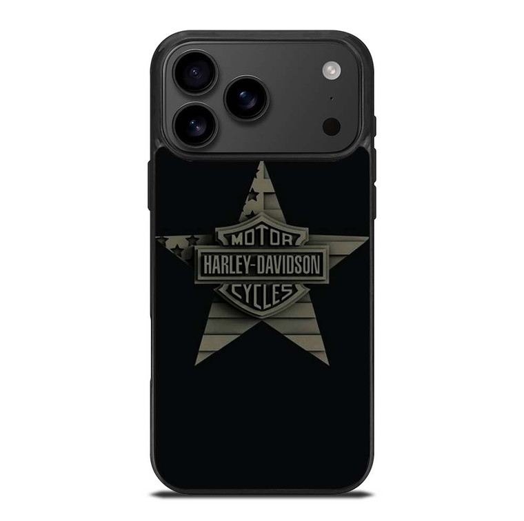 HARLEY DAVIDSON MOTORCYCLES COMPANY LOGO STAR iPhone 17 Pro Max Case Cover