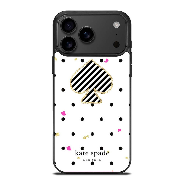 KATE SPADE NEW YORK LOGO POLKADOTS ICON iPhone 17 Pro Max Case Cover