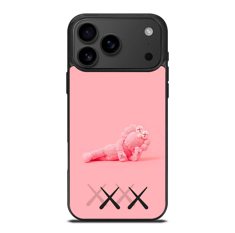 KAWS PINK LOGO MASCOT iPhone 17 Pro Max Case Cover