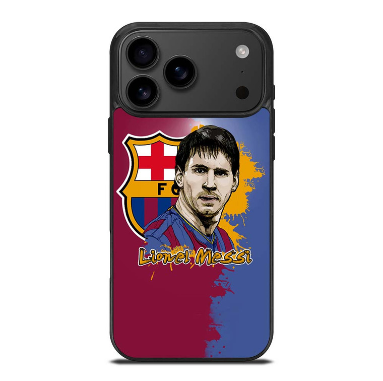 LIONEL MESSI BARCELONA ART iPhone 17 Pro Max Case Cover