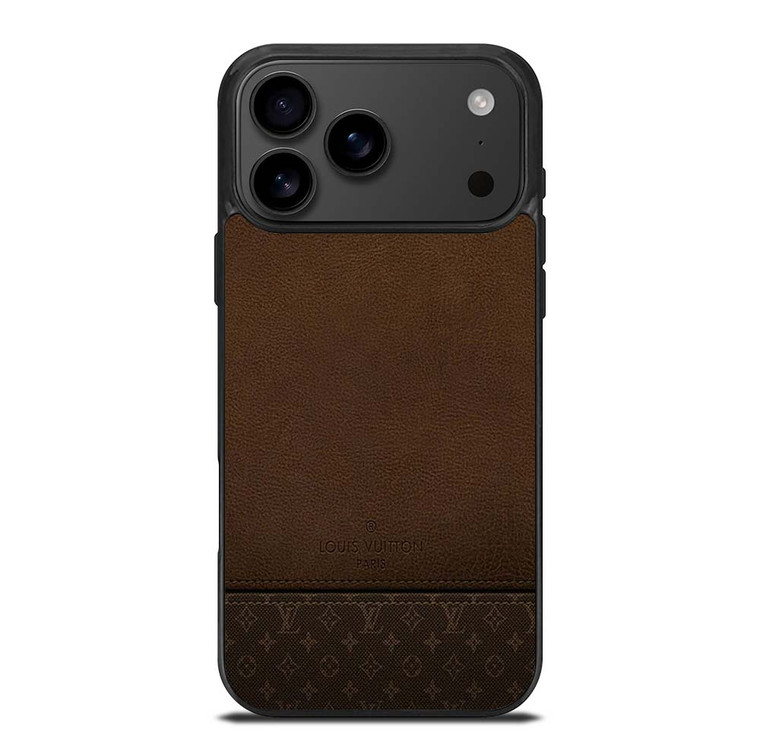 LOUIS VUITTON PARIS LV LOGO LEATHER BAG iPhone 17 Pro Max Case Cover