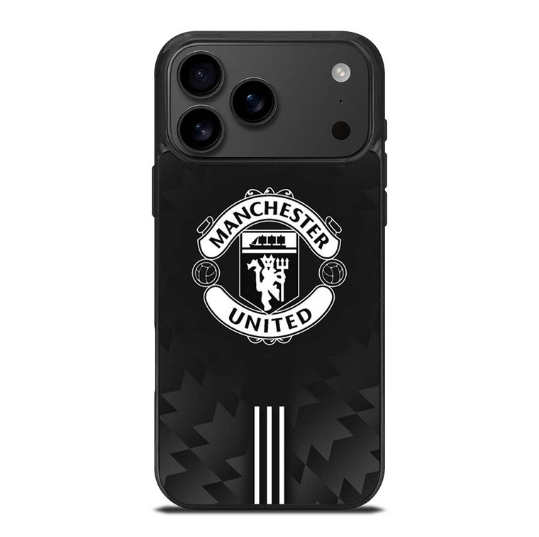 MANCHESTER UNITED BLACK LOGO iPhone 17 Pro Max Case Cover