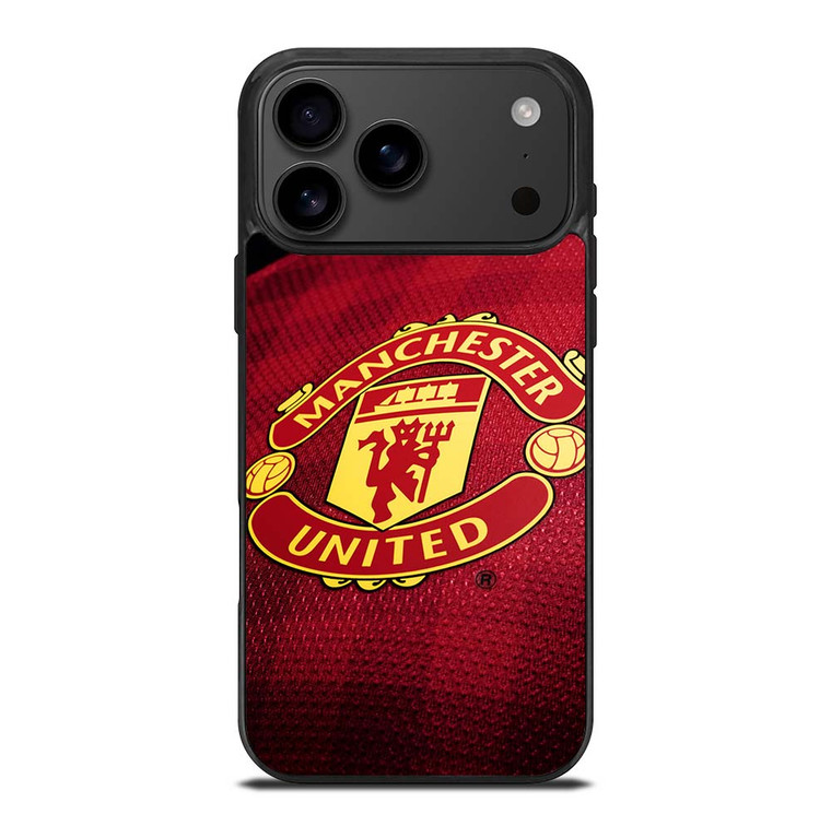 MANCHESTER UNITED LOGO JERSEY iPhone 17 Pro Max Case Cover