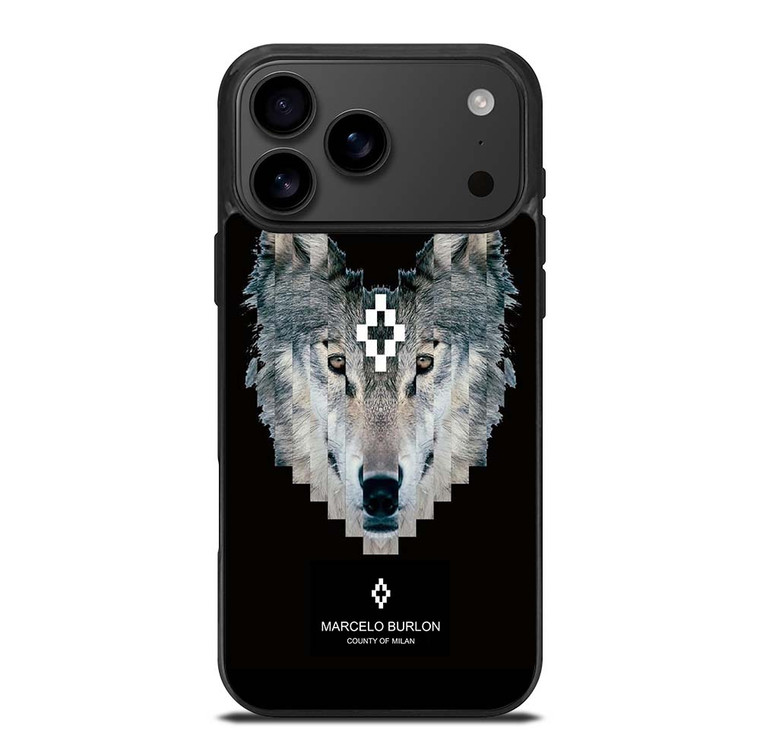 MARCELO BURLON WOLF LOGO iPhone 17 Pro Max Case Cover