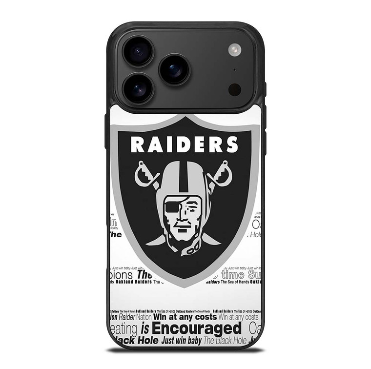OAKLAND RAIDERS NFL iPhone 17 Pro Max Case Cover