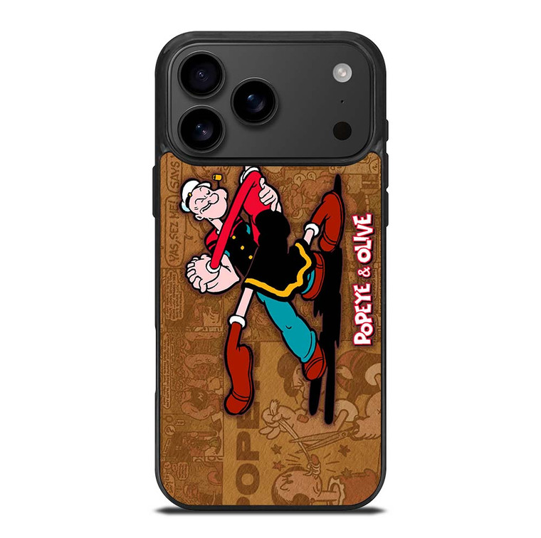 POPEYE AND OLIVE DANCE iPhone 17 Pro Max Case Cover