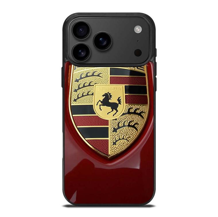 PORSCHE LOGO EMBLEM RED iPhone 17 Pro Max Case Cover