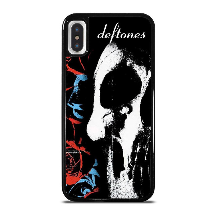 DEFTONES ROCK BAND ROSE SKULL iPhone X / XS Case Cover