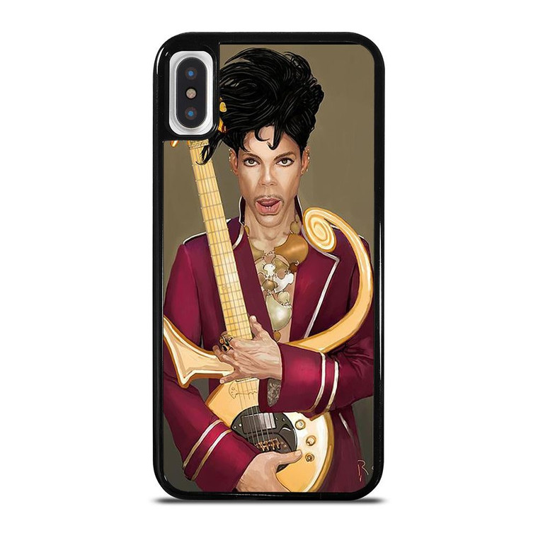 PRINCE PURPLE IN MEMORIAM AND GUITAR iPhone X / XS Case Cover