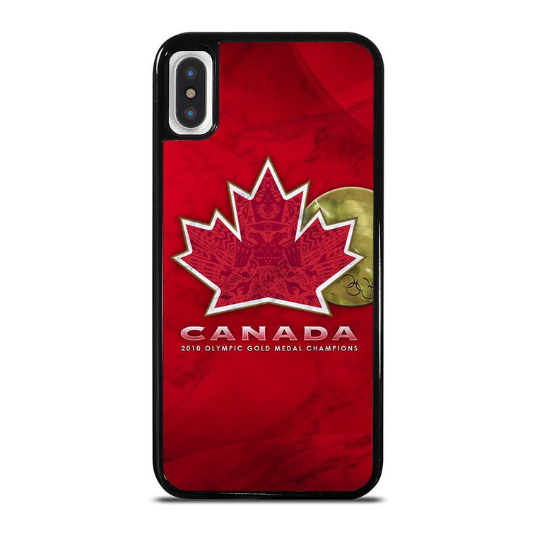 TEAM CANADA HOCKEY LOGO MARBLE iPhone X / XS Case Cover
