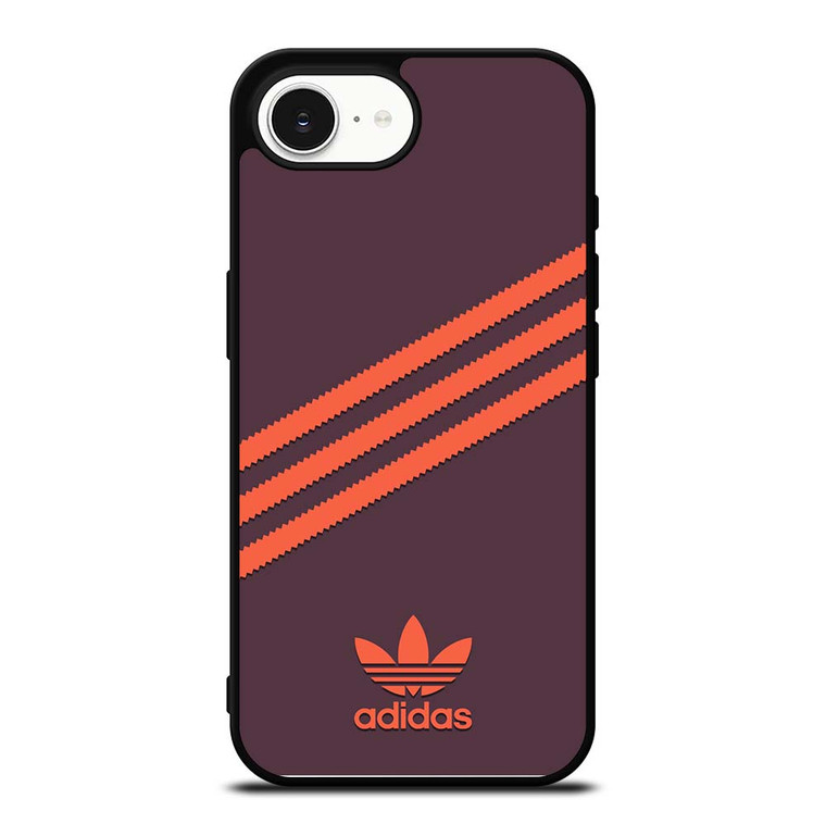 ADIDAS ORIGINALS STRIPES PURPLE ORANGE iPhone 16e Case Cover