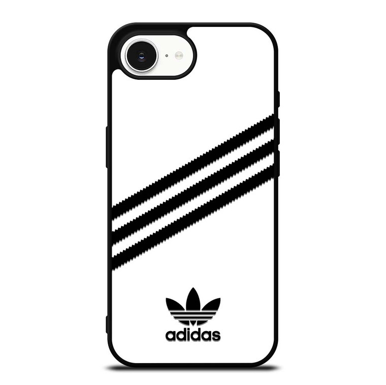 ADIDAS ORIGINALS STRIPES WHITE BLACK iPhone 16e Case Cover