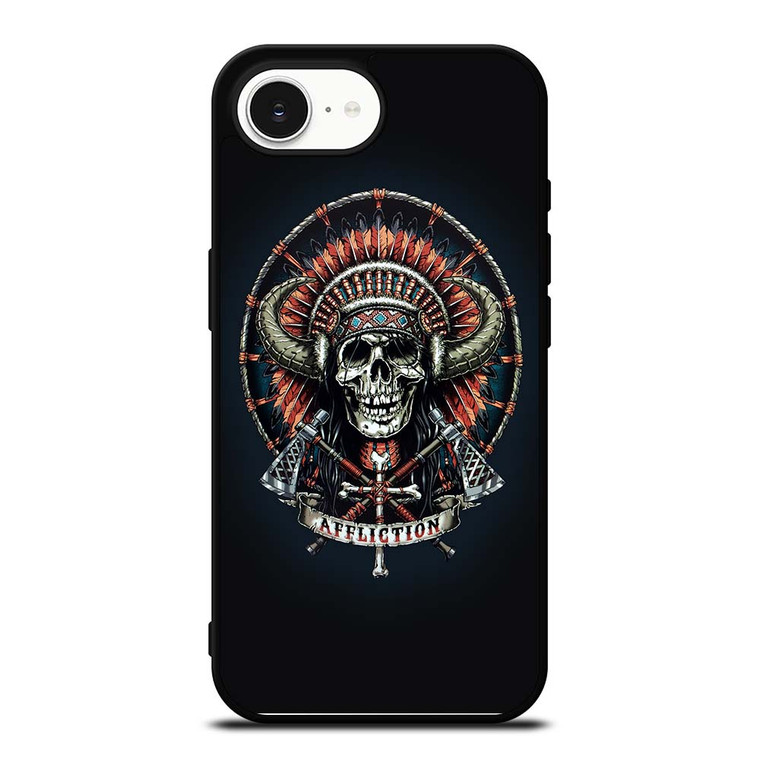 AFFLICTION INDIAN SKULL iPhone 16e Case Cover